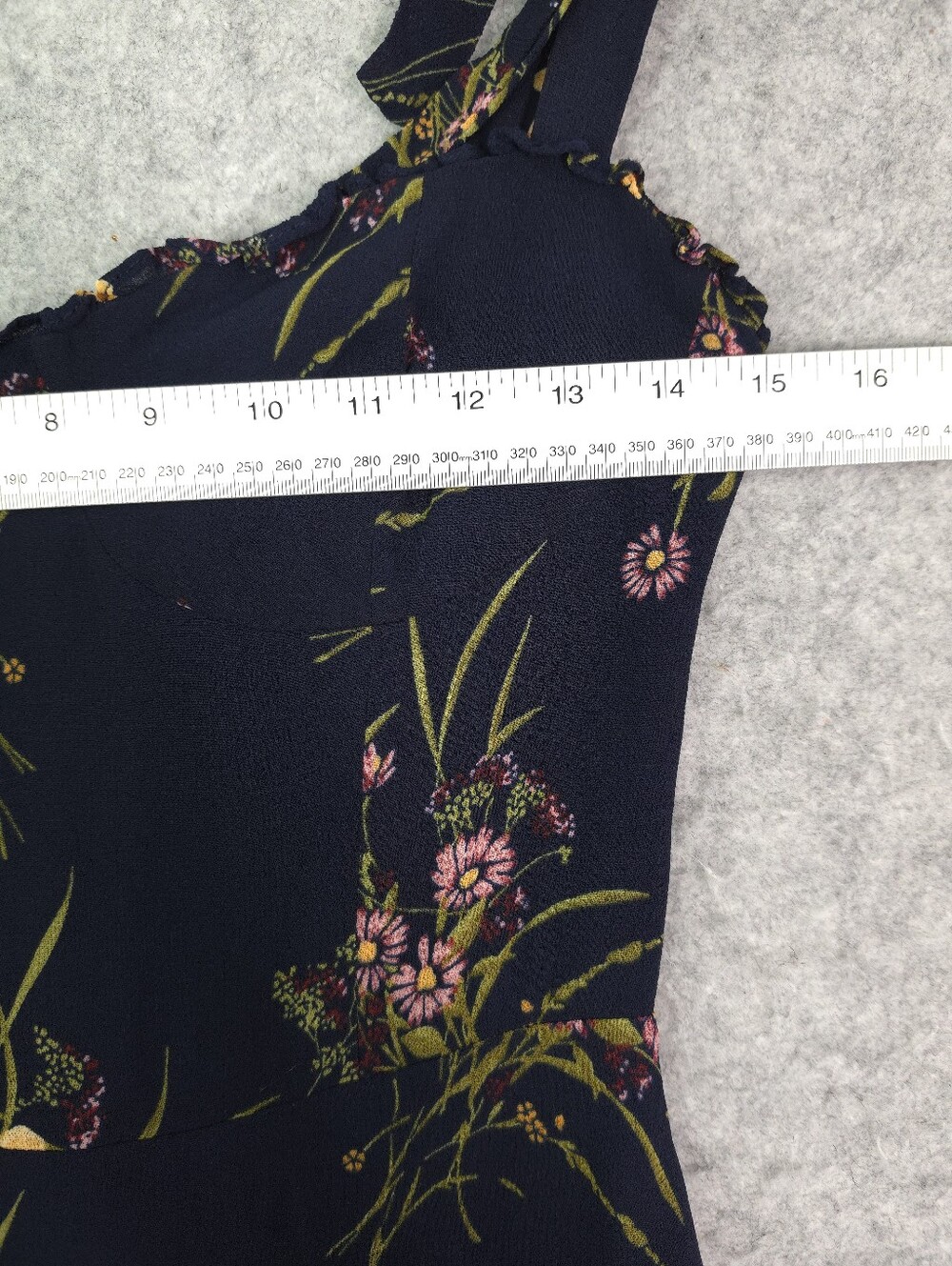 Reformation Nikita Navy Blue Midi Dress‎ in Mademoiselle - Picture 10 of 12